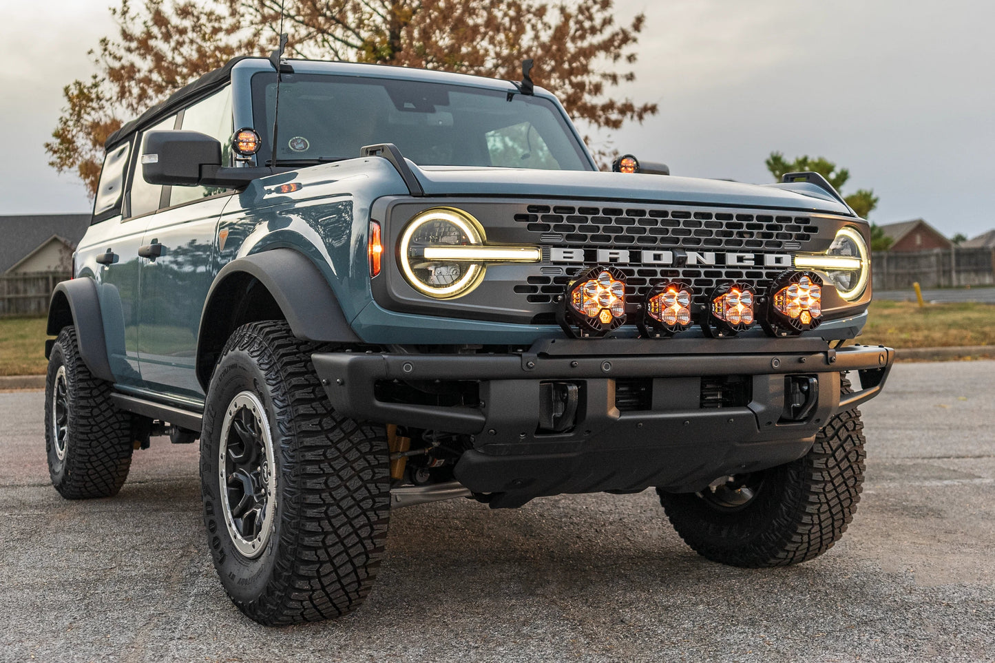 SPV Parts 2021+ Ford Bronco Modular Bumper Universal Slotted Cross Mount (Fits MANY lights)
