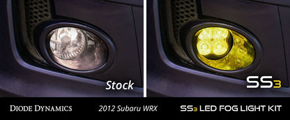 SS3 LED Fog Light Kit For 2011-2014 Subaru WRX/STi (w/ Amber Backlights)