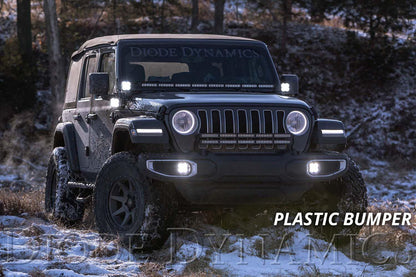 SS3 LED Fog Light Kit For 2018-2023 Jeep JL Wrangler (w/ Amber Backlights)