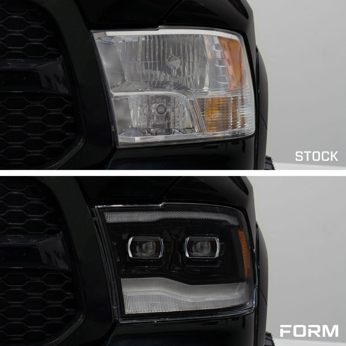 2009-2018 RAM 1500/2500/3500 LED PROJECTOR HEADLIGHTS (PAIR) (FL0016)
