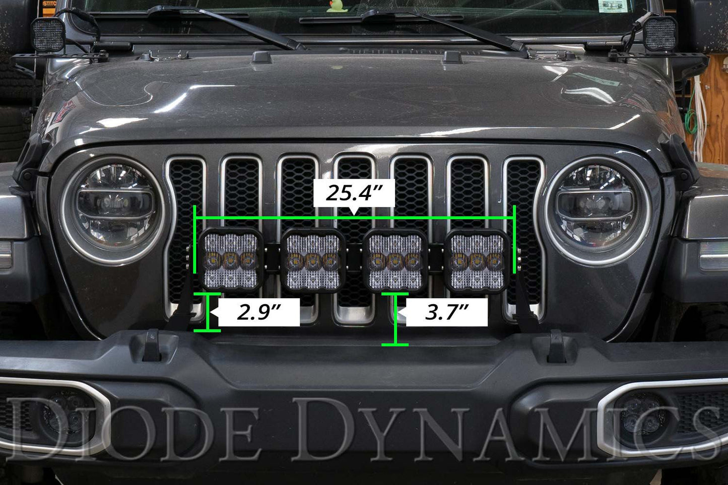 SS5 Grille CrossLink Lightbar Kit For 2020-2023 Jeep Gladiator