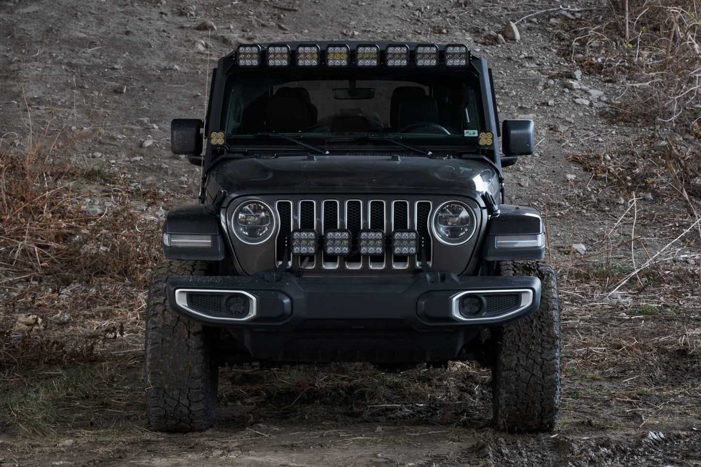 SS5 Windshield CrossLink Lightbar Kit For 2018-2023 Jeep JL Wrangler