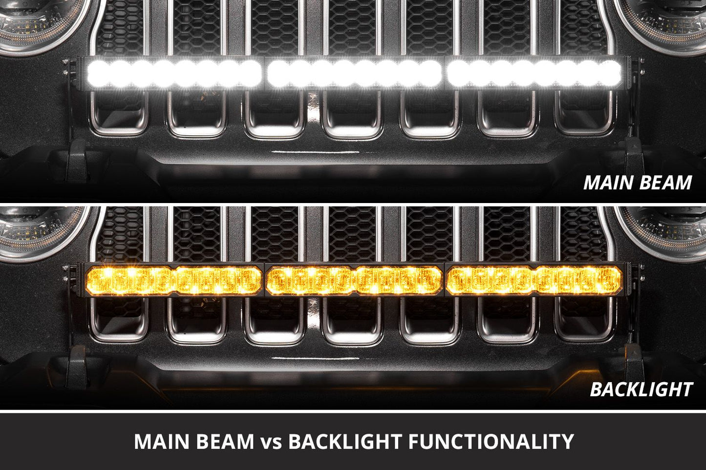 Jeep Wrangler 2018 - 2026 Diode Sport / Pro SS30 Lightbar Kit