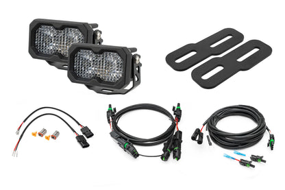 2019-2025 GMC Sierra 1500 (& 20-24 2500/3500) WITH LED TAILS Rear Diode Dynamics SS2 Series Reverse Light Kit (No Drill) Red Backlight Rear LED