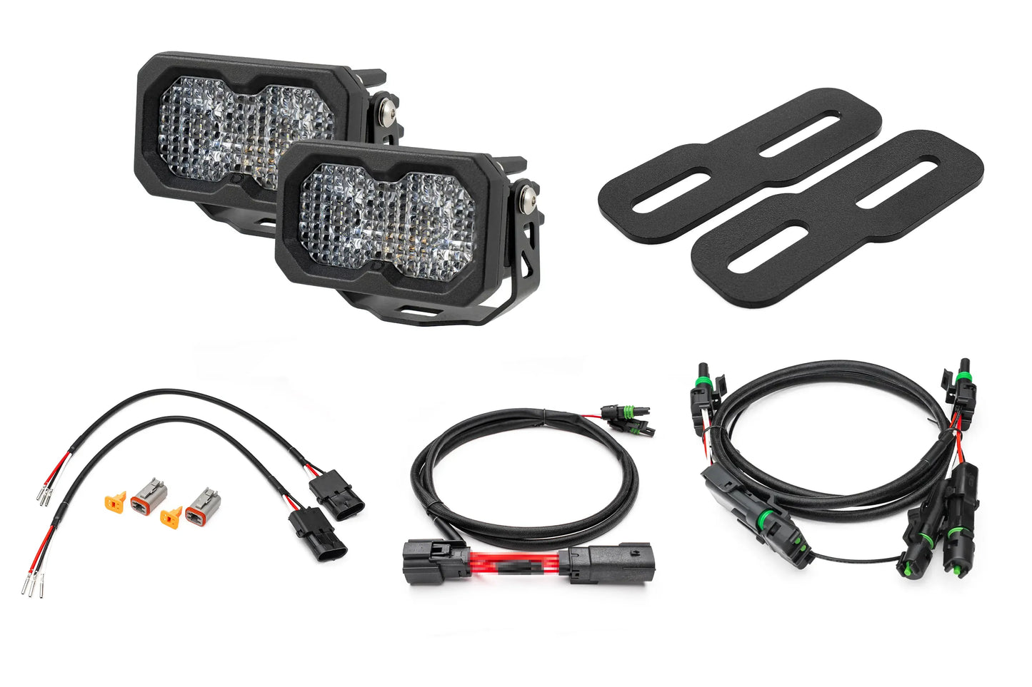 2019-2025 GMC Sierra 1500 (& 20-24 2500/3500) WITH LED TAILS Rear Diode Dynamics SS2 Series Reverse Light Kit (No Drill) Red Backlight Rear LED