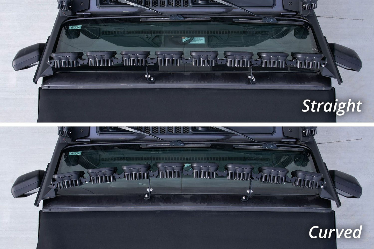 SS5 Windshield CrossLink Lightbar Kit For 2018-2023 Jeep JL Wrangler