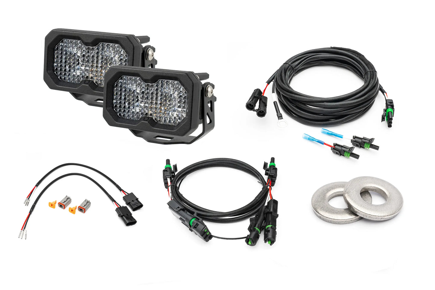 SPV Parts 2021-2026 Ford F-150 Raptor Rear Diode Dynamics SS2 Series Reverse Light Kit (No Drill) Red Backlight Rear LED