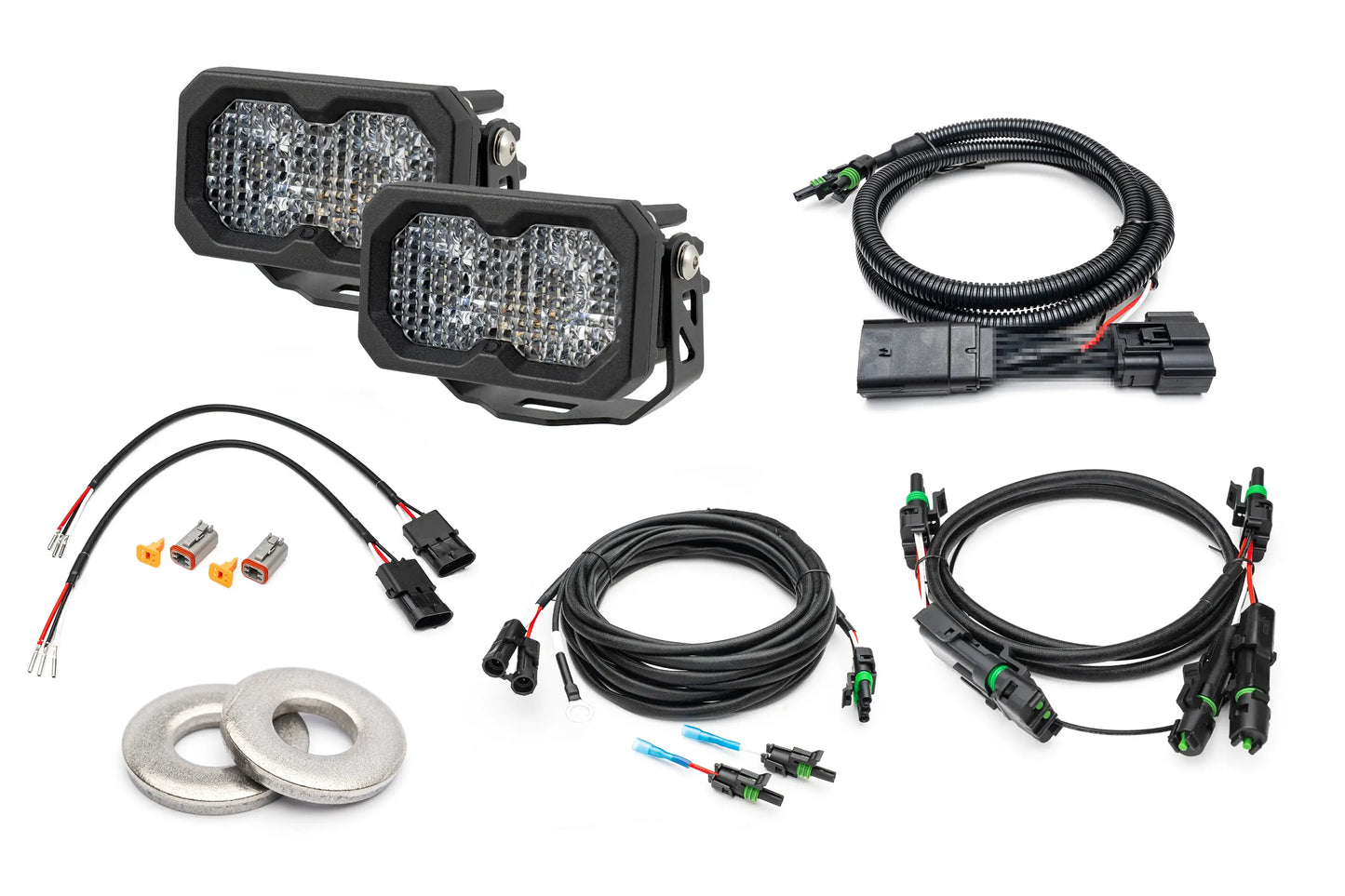 SPV Parts 2021-2026 Ford F-150 Raptor Rear Diode Dynamics SS2 Series Reverse Light Kit (No Drill) Red Backlight Rear LED