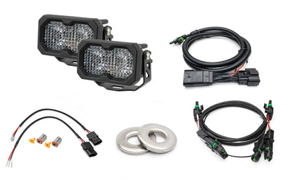 SPV Parts 2021-2026 Ford F-150 Raptor Rear Diode Dynamics SS2 Series Reverse Light Kit (No Drill) Red Backlight Rear LED