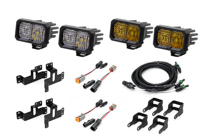 SPV Parts 2021-2026 Ford F-150 & Bronco Raptor OEM Fog Light Upgrade Kit with Brackets and Diode Dynamics SSC2 Lights