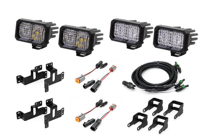SPV Parts 2021-2026 Ford F-150 & Bronco Raptor OEM Fog Light Upgrade Kit with Brackets and Diode Dynamics SSC2 Lights