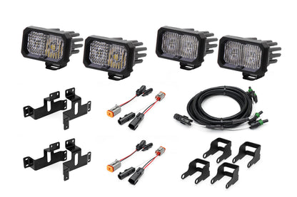 SPV Parts 2021-2026 Ford F-150 & Bronco Raptor OEM Fog Light Upgrade Kit with Brackets and Diode Dynamics SSC2 Lights