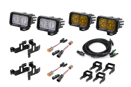 SPV Parts 2021-2026 Ford F-150 & Bronco Raptor OEM Fog Light Upgrade Kit with Brackets and Diode Dynamics SSC2 Lights