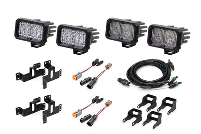 SPV Parts 2021-2026 Ford F-150 & Bronco Raptor OEM Fog Light Upgrade Kit with Brackets and Diode Dynamics SSC2 Lights