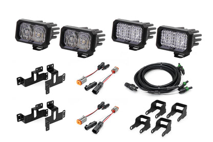 SPV Parts 2021-2026 Ford F-150 & Bronco Raptor OEM Fog Light Upgrade Kit with Brackets and Diode Dynamics SSC2 Lights