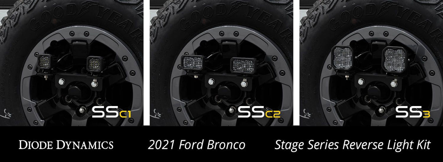 Diode Dynamics Stage Series Spare Tire Carrier Reverse Light Kit for 2021-2023 Ford Bronco