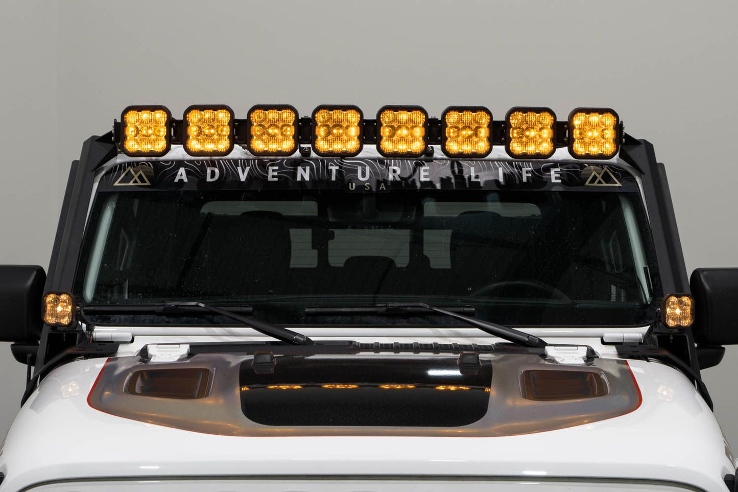 SS5 Windshield CrossLink Lightbar Kit For 2020-2023 Jeep Gladiator