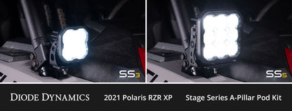 Stage Series LED A-Pillar Kit for 2019-2023 Polaris RZR XP / 2021-2024 RZR Trail