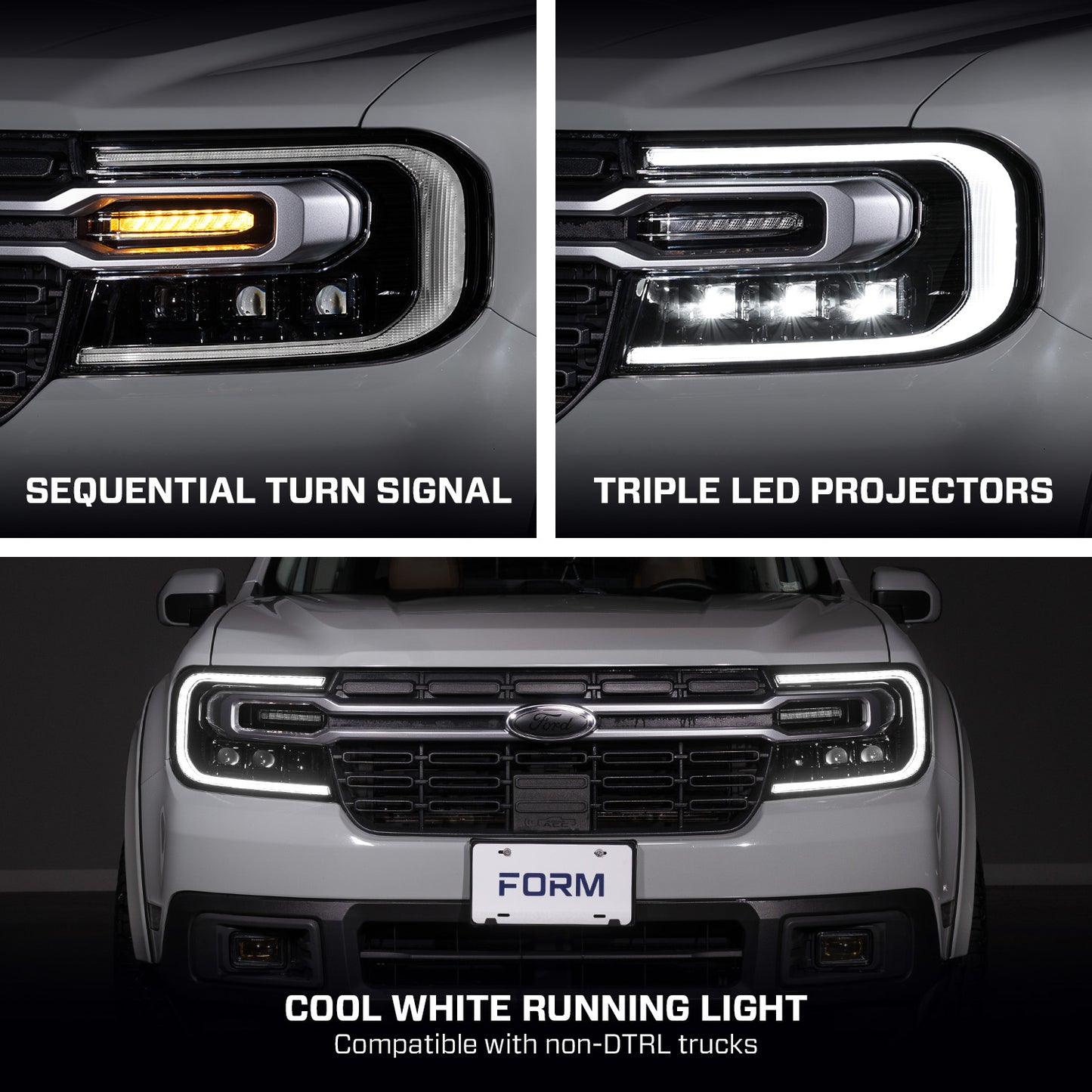 *Pre Order* 2022-2024 Ford Maverick Sequential LED Projector Headlights (pair)