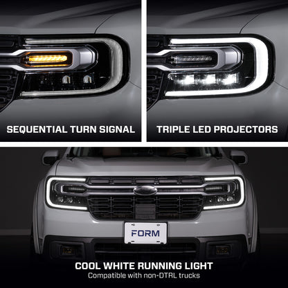*Pre Order* 2022-2024 Ford Maverick Sequential LED Projector Headlights (pair)