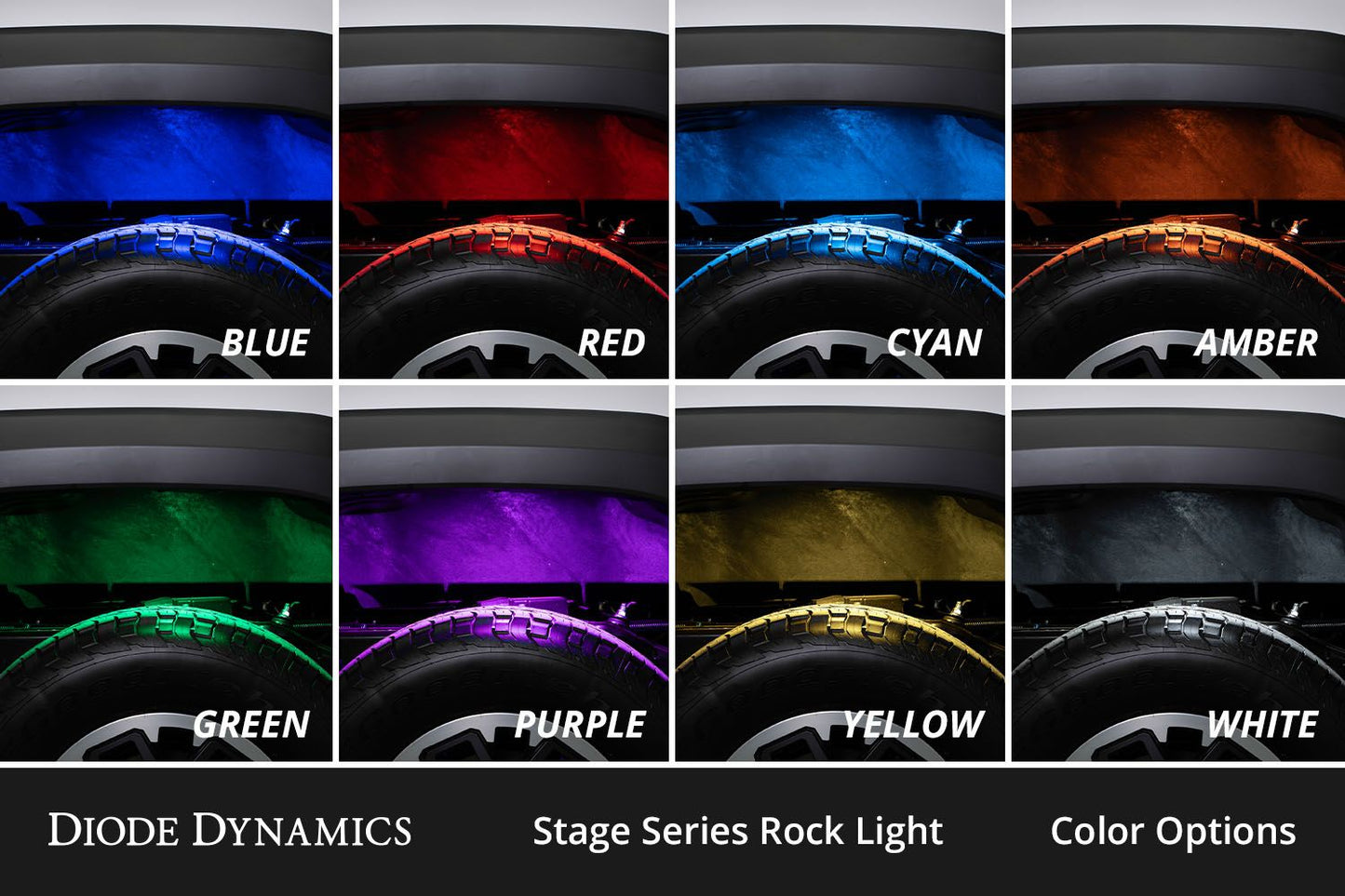 Stage Series RGBW LED Rock Light Kit ( 4 / 8 / 12 ) pack