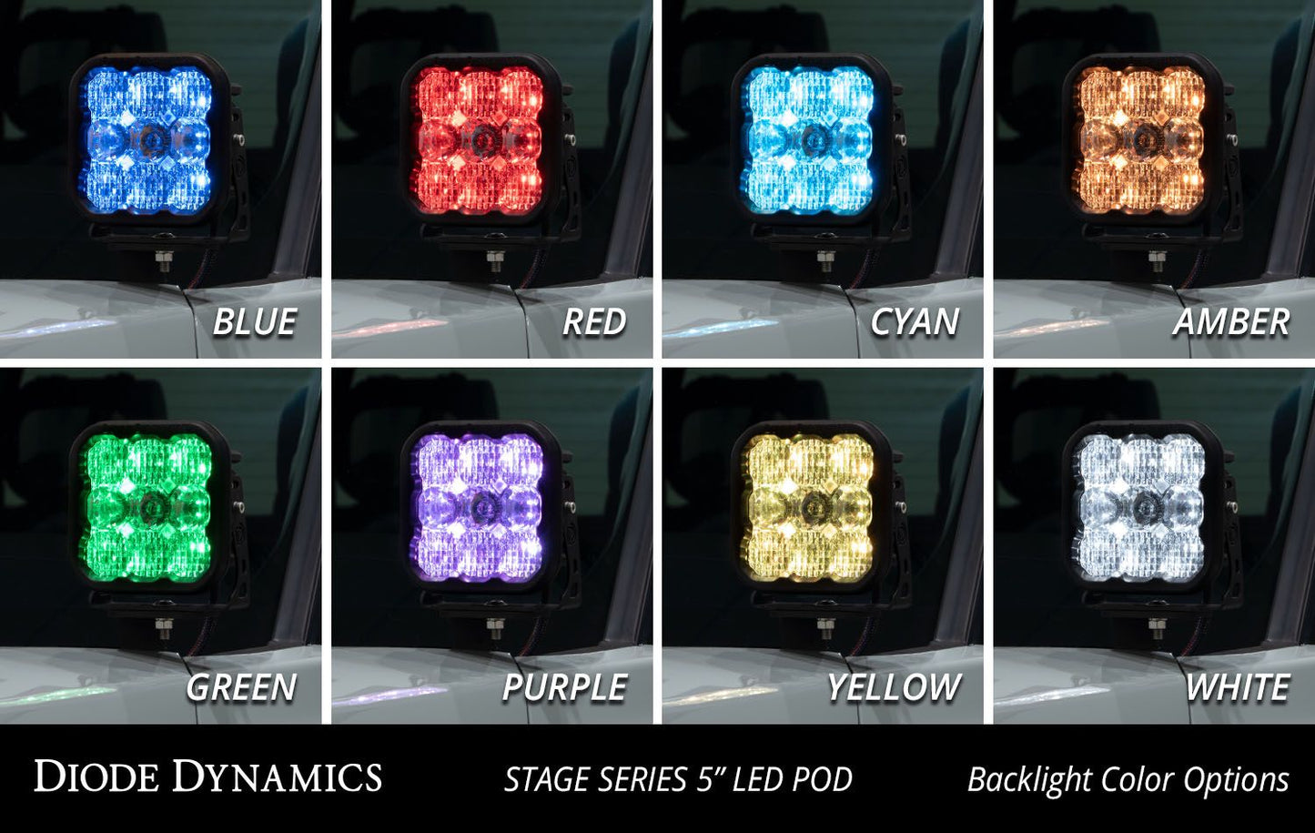 Stage Series Backlit Ditch Light Kit for 2022-2025 Toyota Tundra