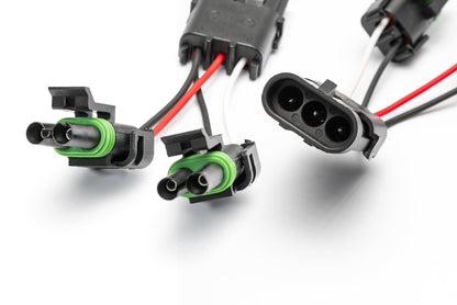 SPV Parts Harness 2 Pole WP Connector CROSSOVER Adapter SPLITTERS (Pair) - SPV Harness System (Works with MANY vehicles, See Details)