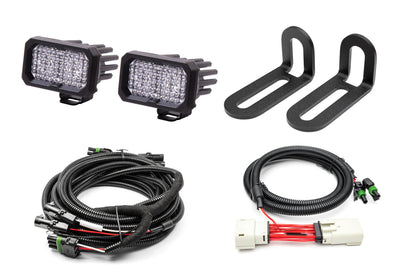SPV Parts 2019-2023 Ford Super Duty Rear Diode Dynamics SS2 Series Reverse Light Kit (No Drill) Red Backlight Rear LED