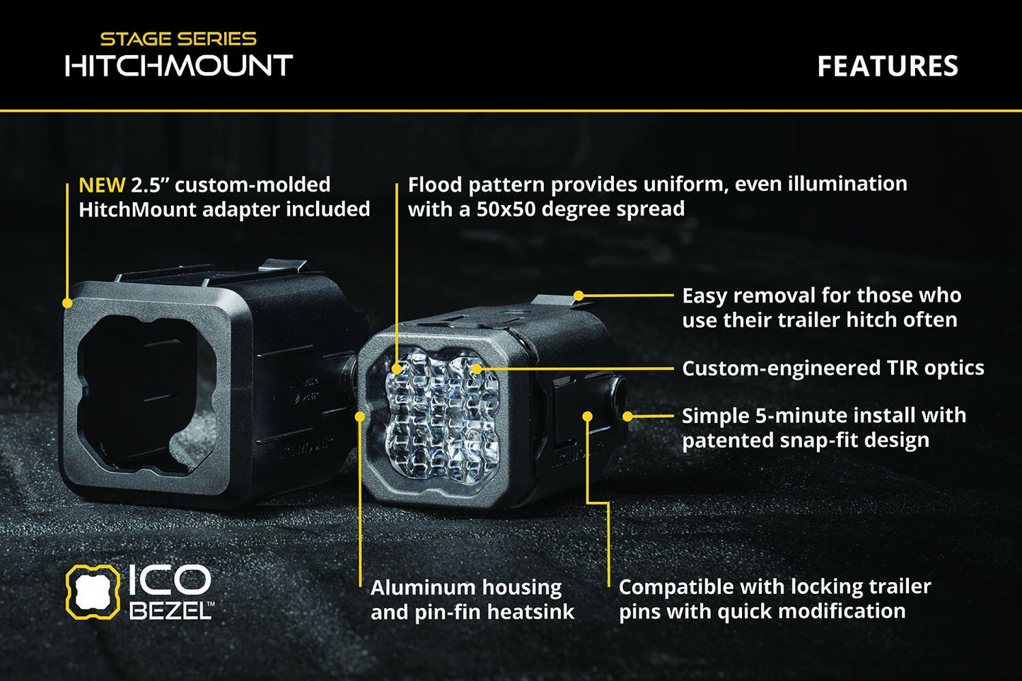 HitchMount LED Pod Reverse Kit for 2023-2026 GMC Canyon