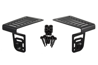 2018-2024 Jeep JL Wrangler Cowl Mount LED Brackets
