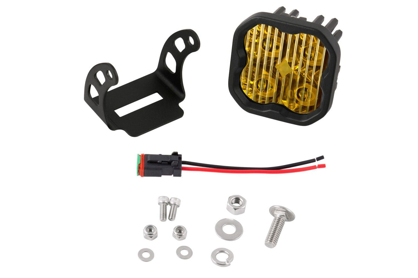 Stage Series 3" SAE Yellow Pro LED Pod with Amber Backlight (one)