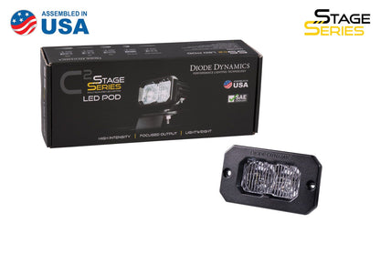 Stage Series 2" SAE White Pro Flush Mount LED Pod (one)