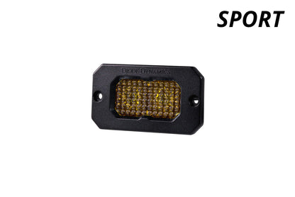 Stage Series 2" SAE Yellow Sport Flush Mount LED Pod (one)