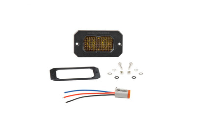 Stage Series 2" SAE Yellow Pro Flush Mount LED Pod (one)