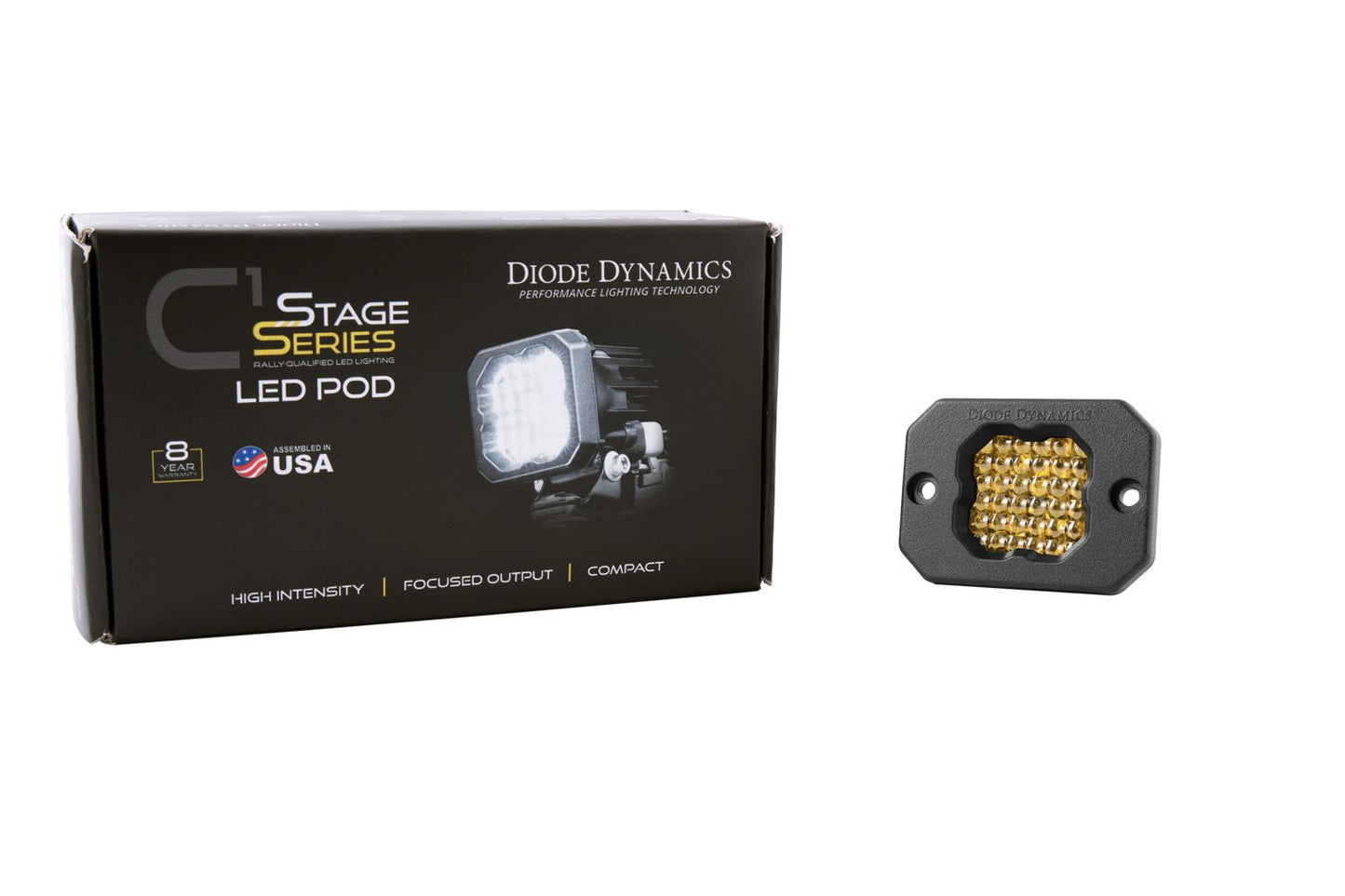 Stage Series C1 Yellow Pro Flush Mount LED Pod (one)