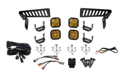 2018-2024 Jeep JL Wrangler Cowl Mount LED Brackets