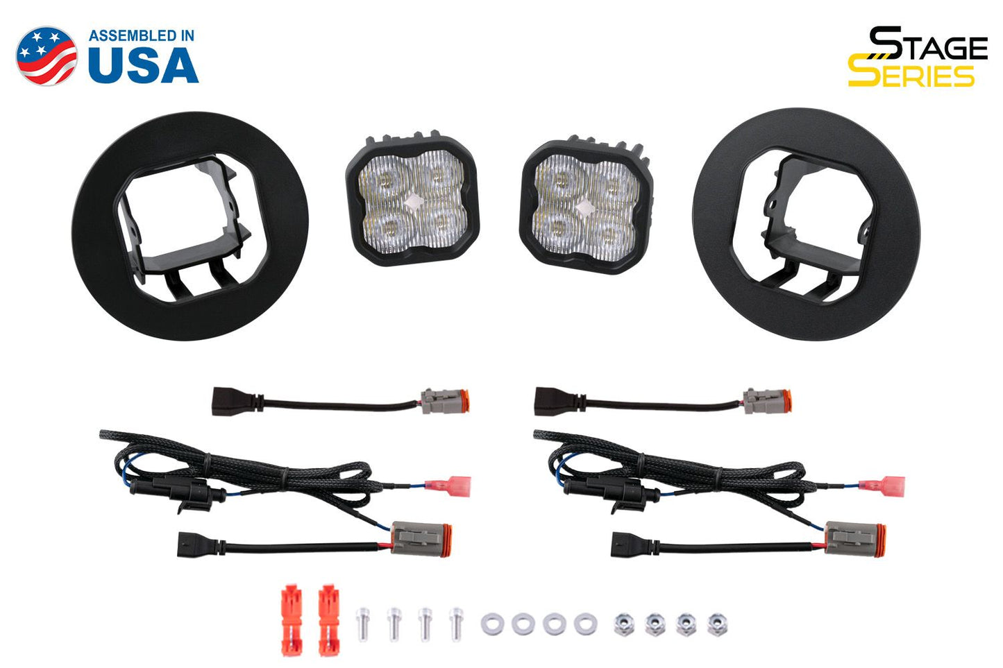 SS3 LED Fog Light Kit For 2007-2013 GMC Sierra 1500 (w/ Amber Backlights)