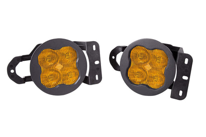 SS3 LED Fog Light Kit For 2018-2023 Jeep JL Wrangler (w/ Amber Backlights)