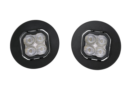SS3 LED Fog Light Kit For 2007-2014 GMC Sierra 2500/3500 (w/ Amber Backlights)