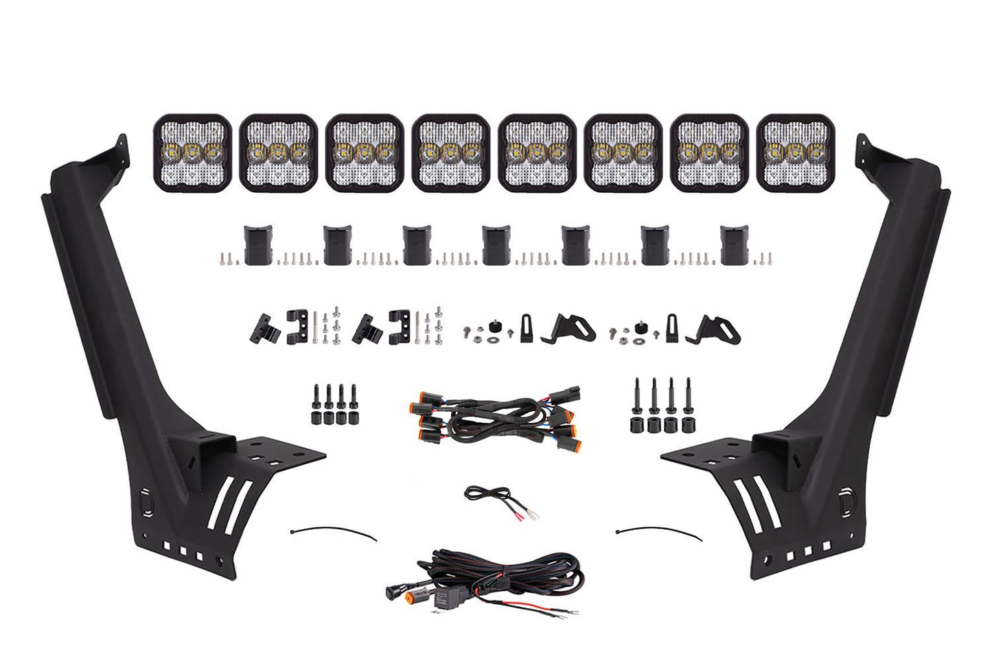SS5 Windshield CrossLink Lightbar Kit for 2018-2025 Jeep JL Wrangler