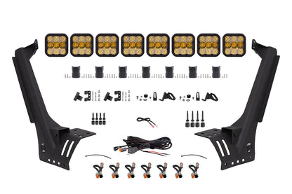 SS5 Windshield CrossLink Lightbar Kit For 2018-2023 Jeep JL Wrangler