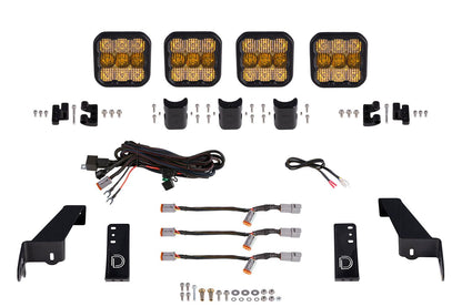 SS5 Grille CrossLink Lightbar Kit For 2020-2023 Jeep Gladiator