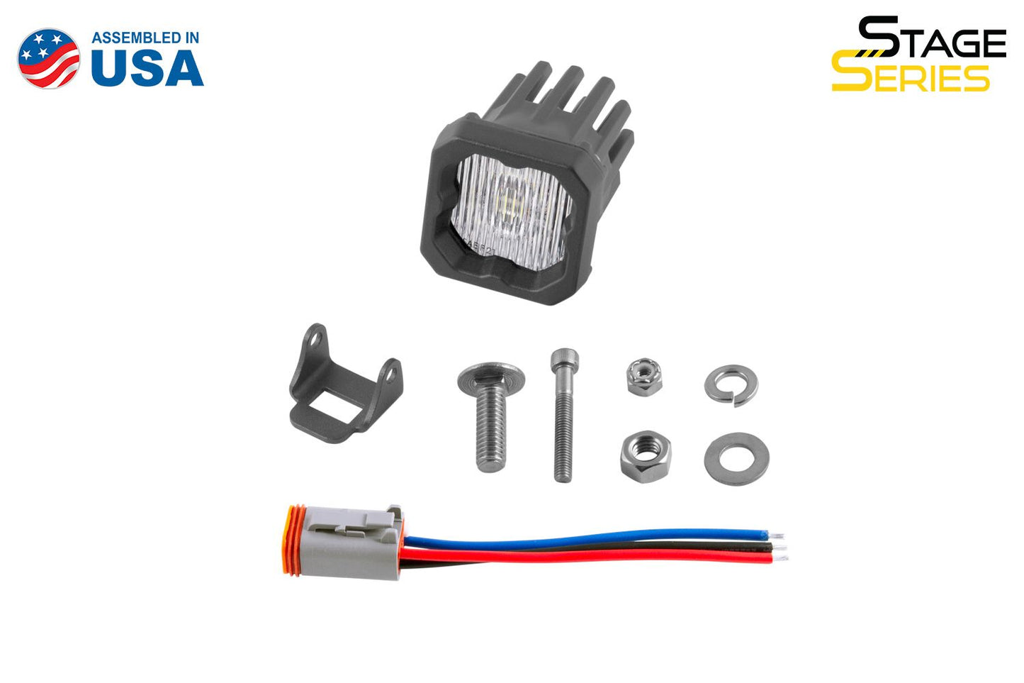Stage Series C1 White SAE Fog Standard LED Pod (one)