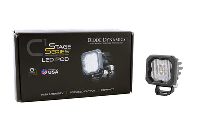 Stage Series C1 White SAE Fog Standard LED Pod (one)