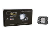 Stage Series C1 White SAE Fog Flush Mount LED Pod (one)