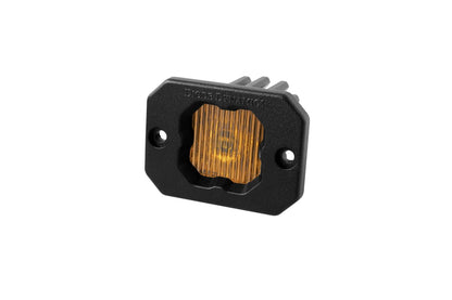 Stage Series C1 Yellow SAE Fog Flush Mount LED Pod (one)