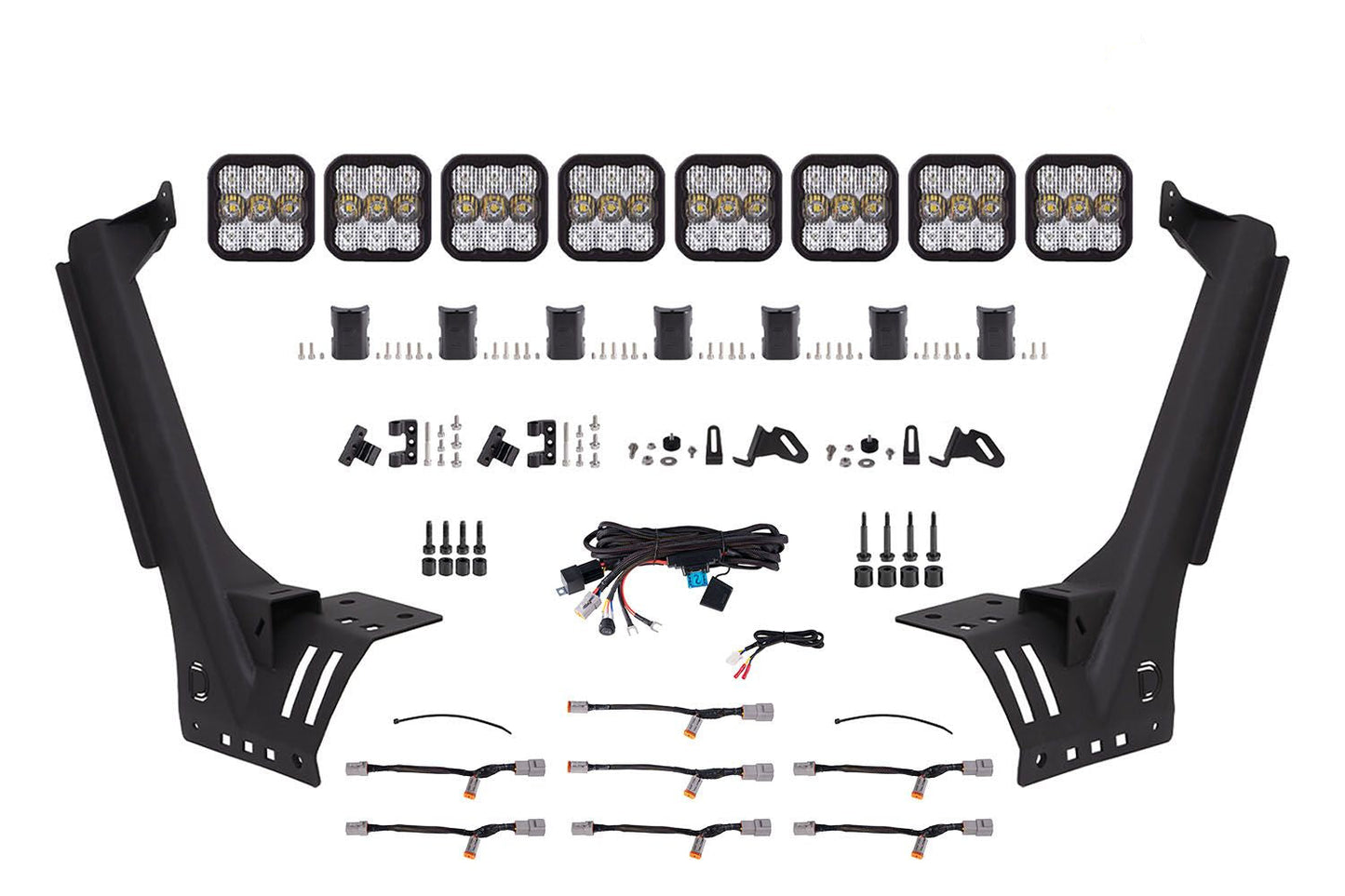 SS5 Windshield CrossLink Lightbar Kit For 2018-2023 Jeep JL Wrangler