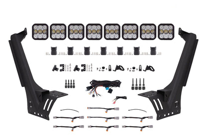 SS5 Windshield CrossLink Lightbar Kit For 2018-2023 Jeep JL Wrangler