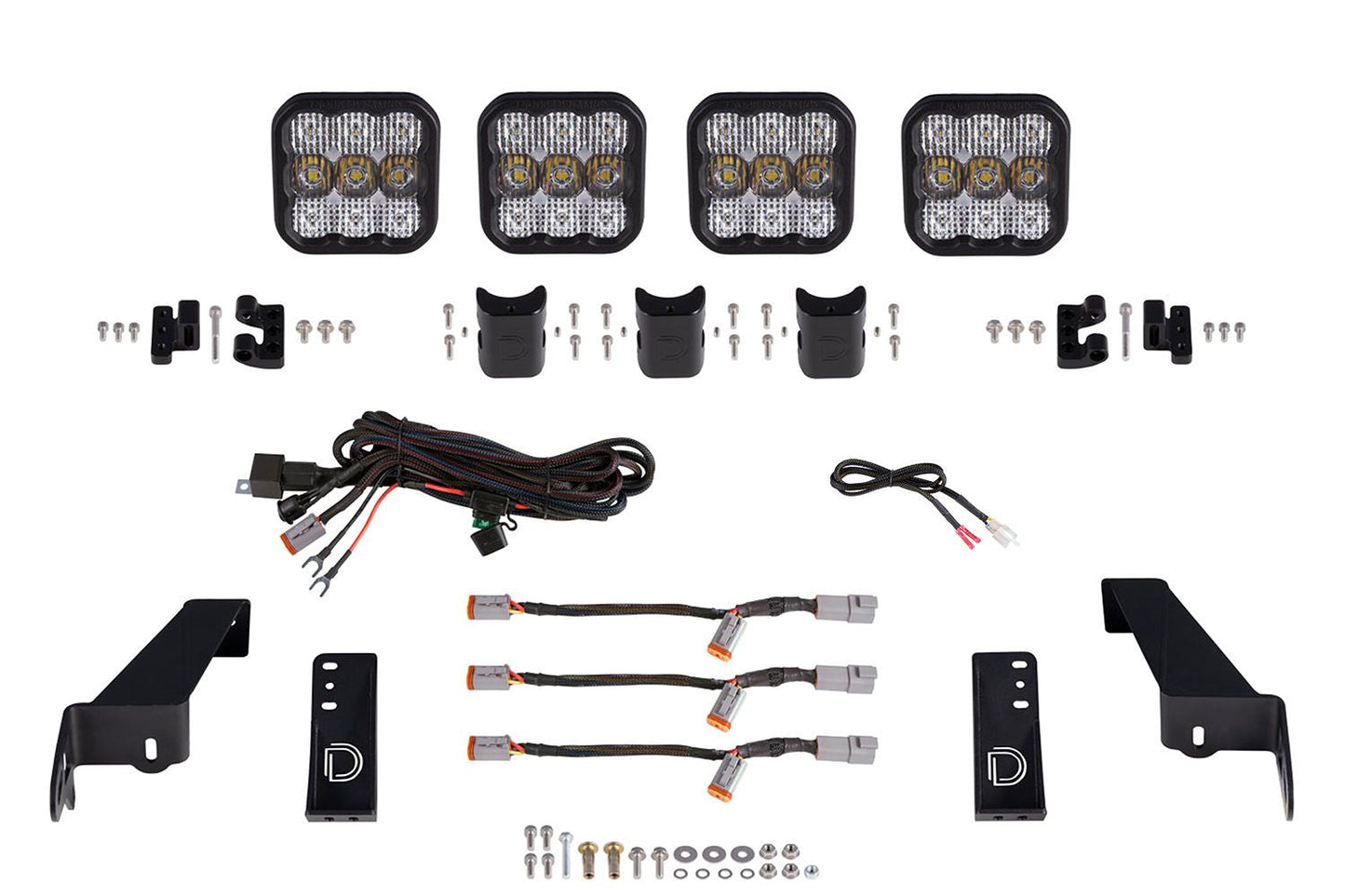 SS5 Grille CrossLink Lightbar Kit For 2018-2023 Jeep JL Wrangler