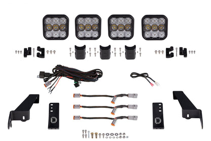 SS5 Grille CrossLink Lightbar Kit For 2020-2023 Jeep Gladiator